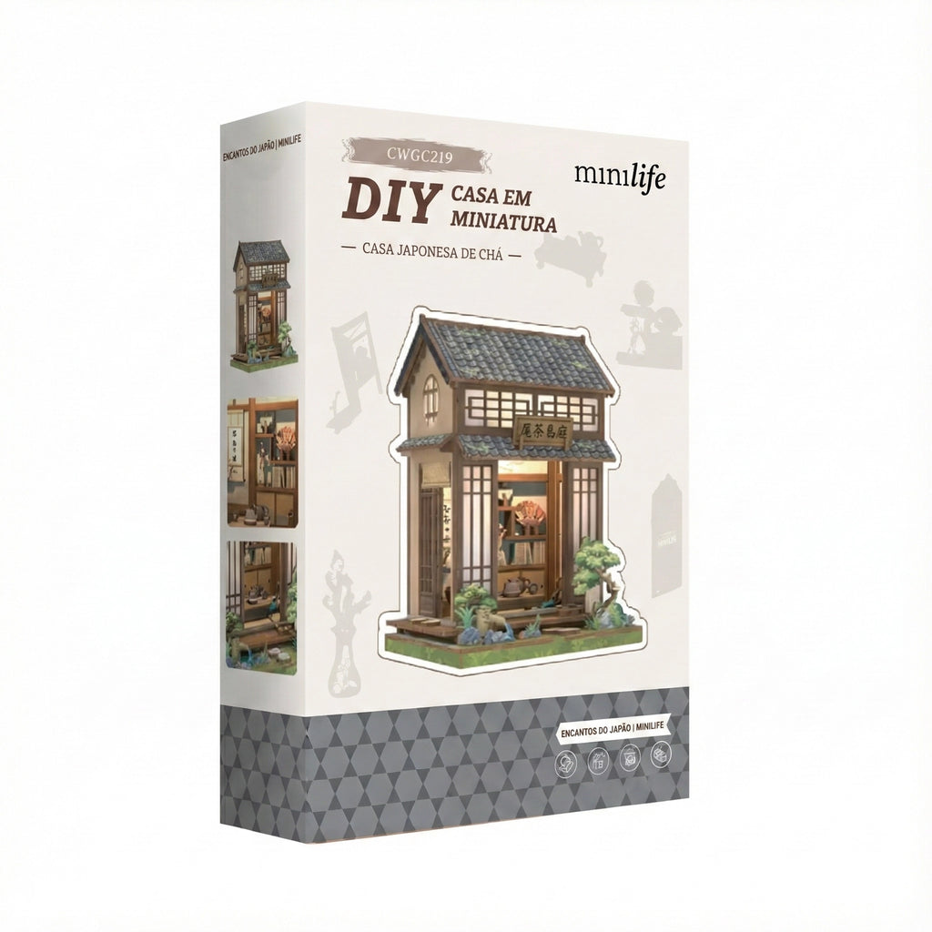 Casa Japonesa de Chá Casa Miniatura DIY