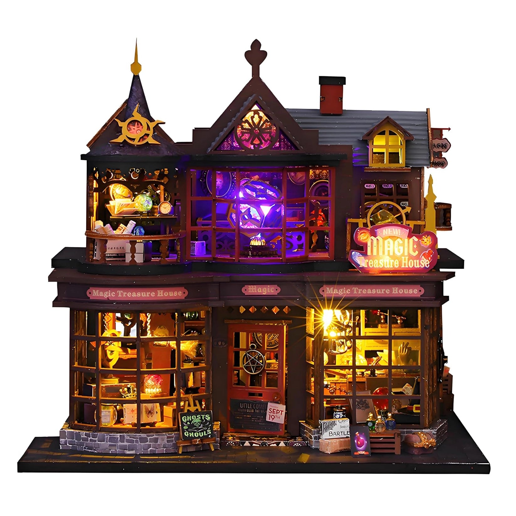 Casa Mágica do Tesouro Casa Miniatura DIY
