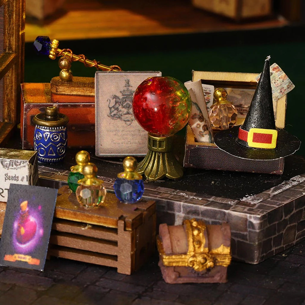 Casa Mágica do Tesouro Casa Miniatura DIY