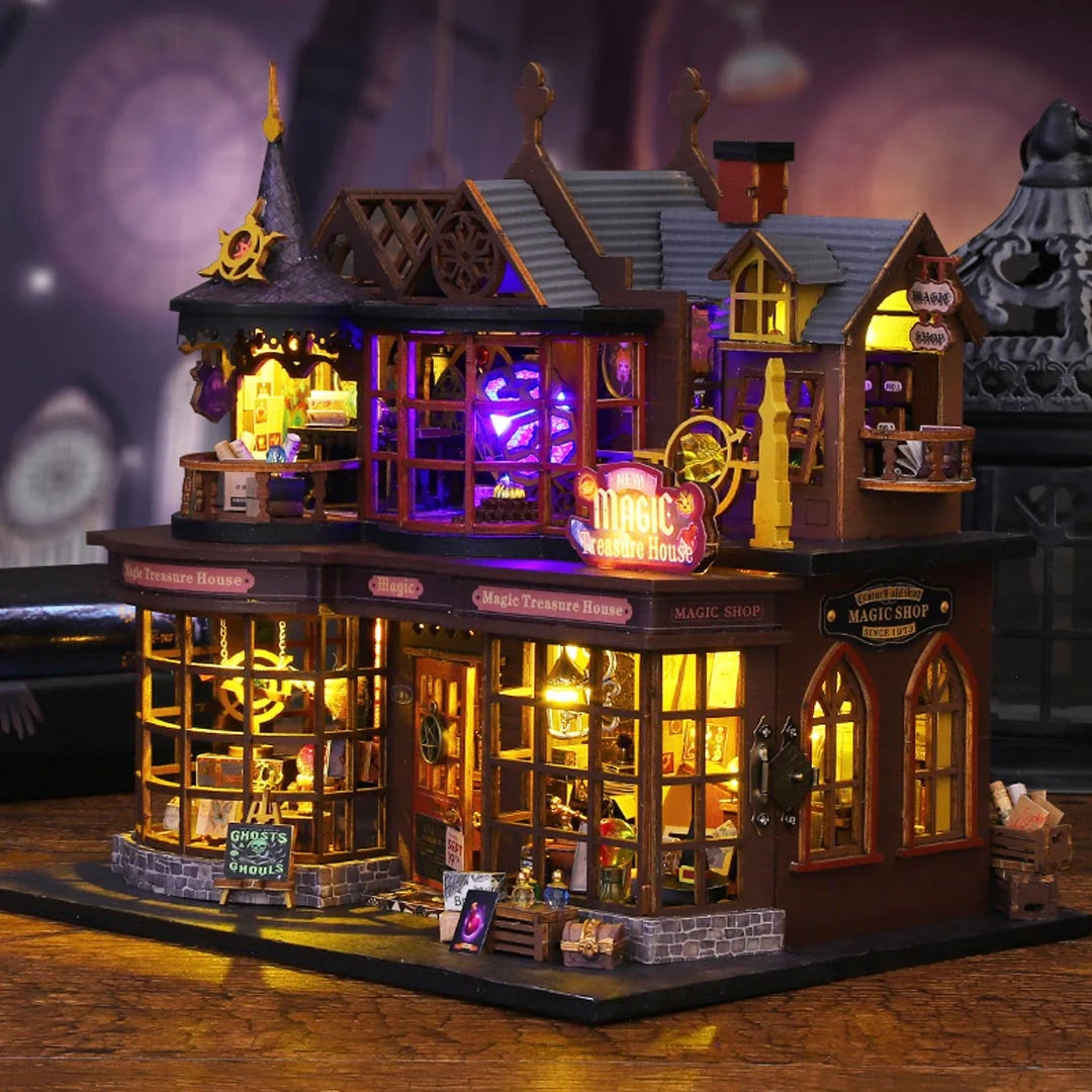 Casa Mágica do Tesouro Casa Miniatura DIY