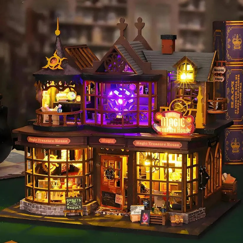 Casa Mágica do Tesouro Casa Miniatura DIY