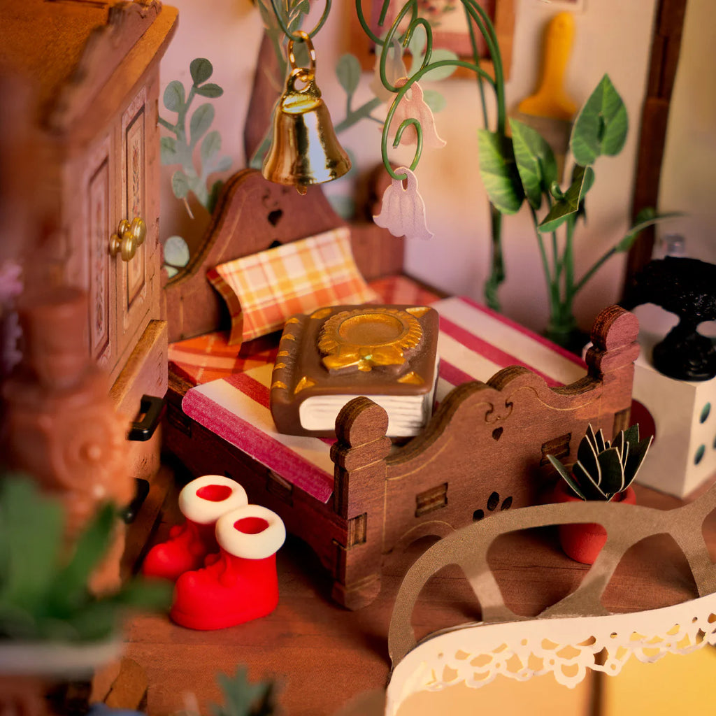 Casa na Árvore de Conto de Fadas Casa Miniatura DIY