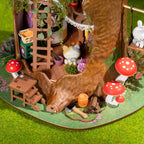 Casa na Árvore de Conto de Fadas Casa Miniatura DIY