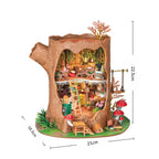 Casa na Árvore de Conto de Fadas Casa Miniatura DIY