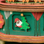 Natal Encantado - Cidade Musical Natalina Quebra-cabeça 3D em Madeira DIY