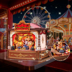 Circo Musical dos Animais Casa Miniatura DIY