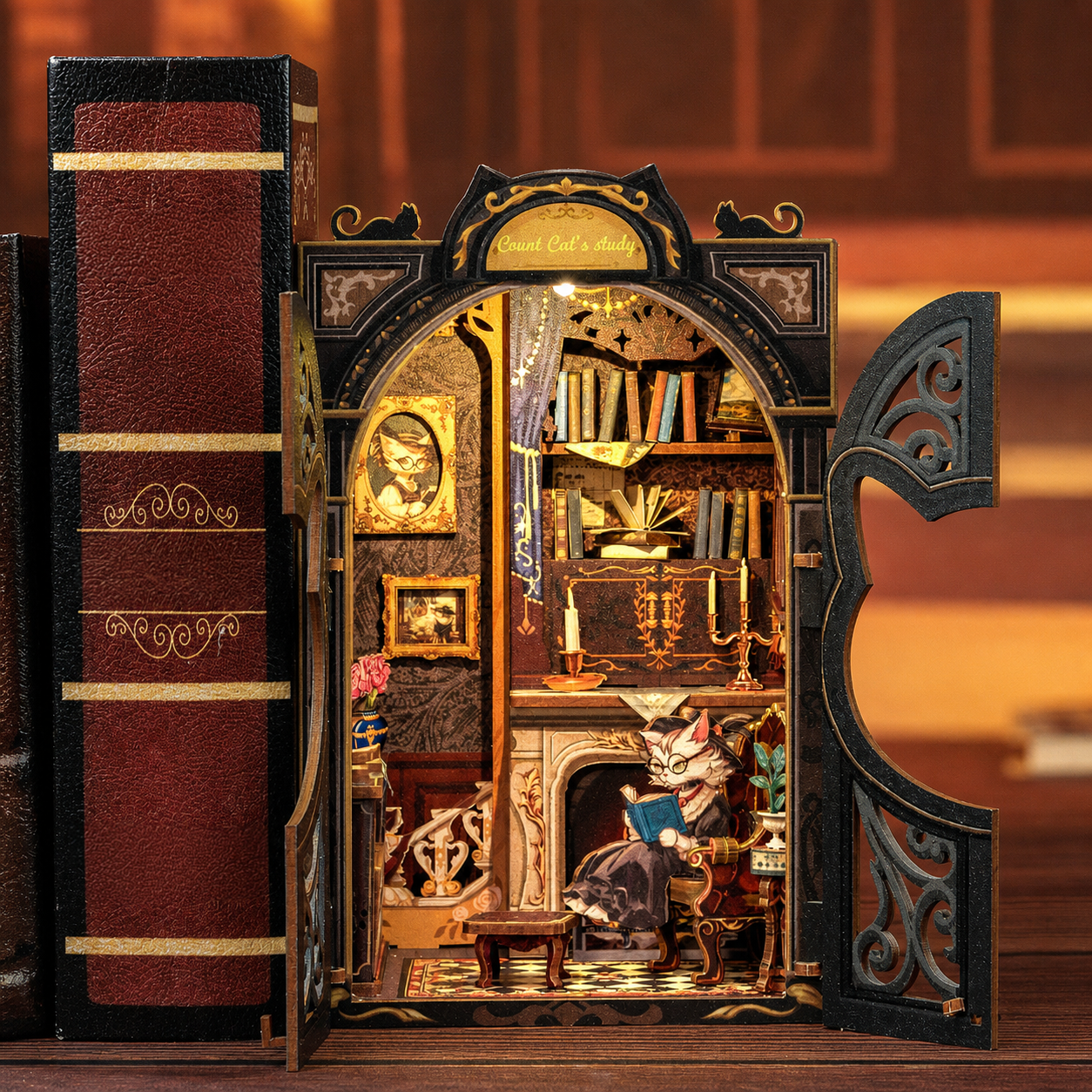 colecao livrarias encantadas book nook diy - carrossel imagem 3
