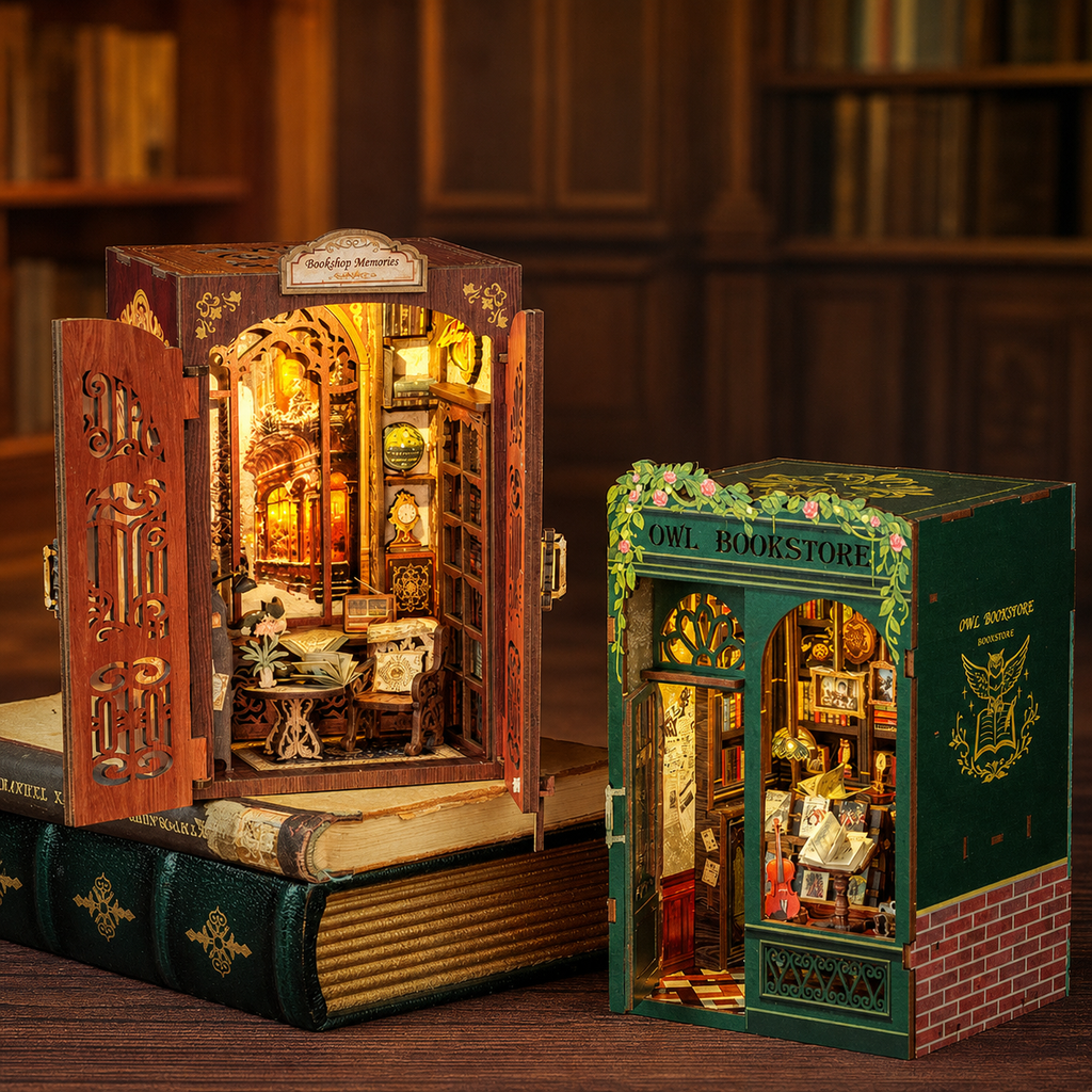 colecao livrarias encantadas book nook diy - carrossel imagem 4