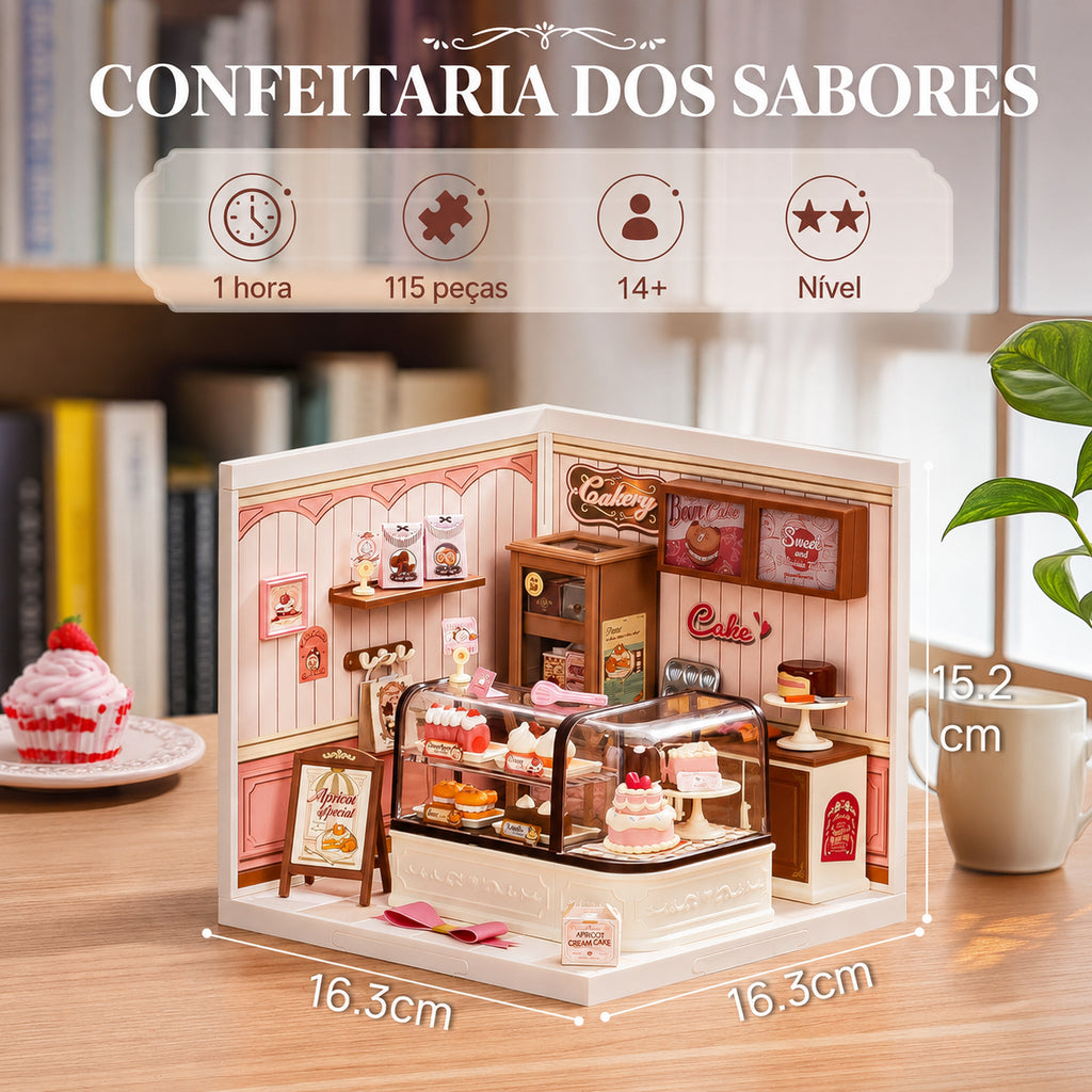 confeitaria dos sabores miniatura diy - image with text 1 imagem