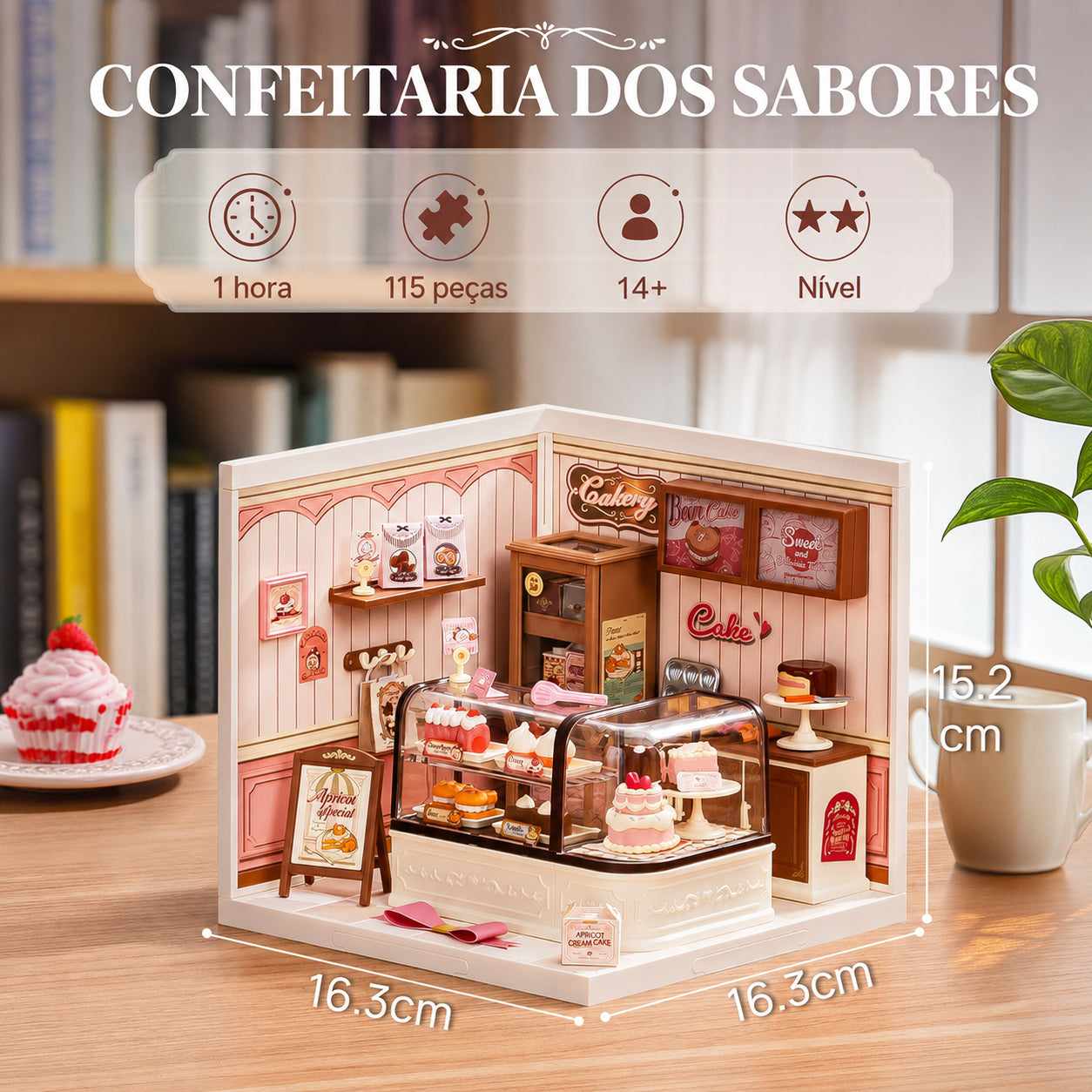 confeitaria dos sabores miniatura diy - image with text 1 imagem