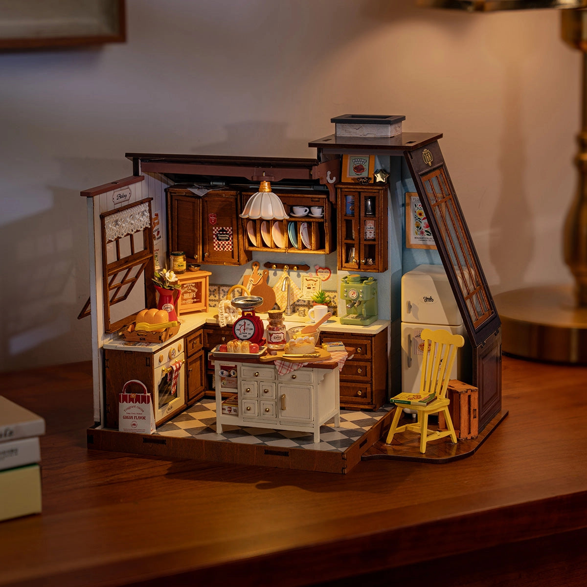 Cozinha Vintage Casa Miniatura DIY