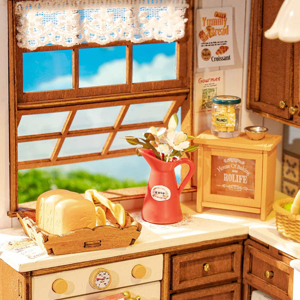 Cozinha Vintage Casa Miniatura DIY