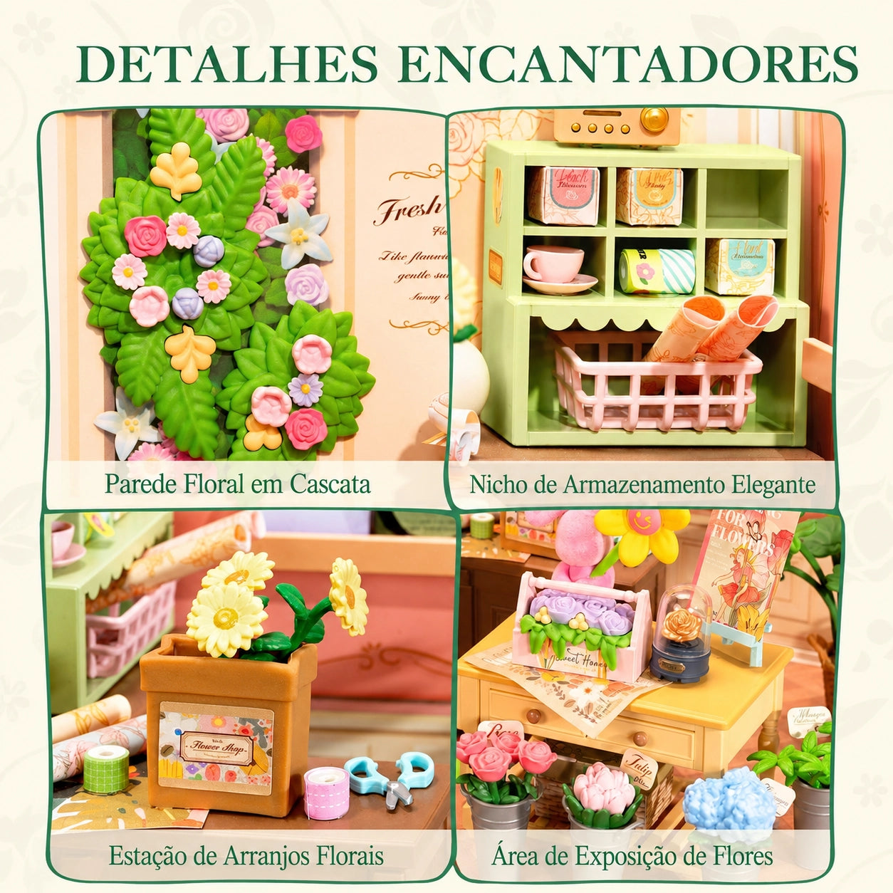 Floricultura Boutique de Flores | Casa Miniatura DIY