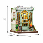 floricultura champs elysees casa miniatura diy - imagem dimensoes