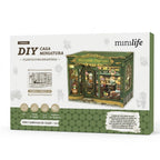 floricultura encantada casa miniatura book nook diy - imagem caixa do produto