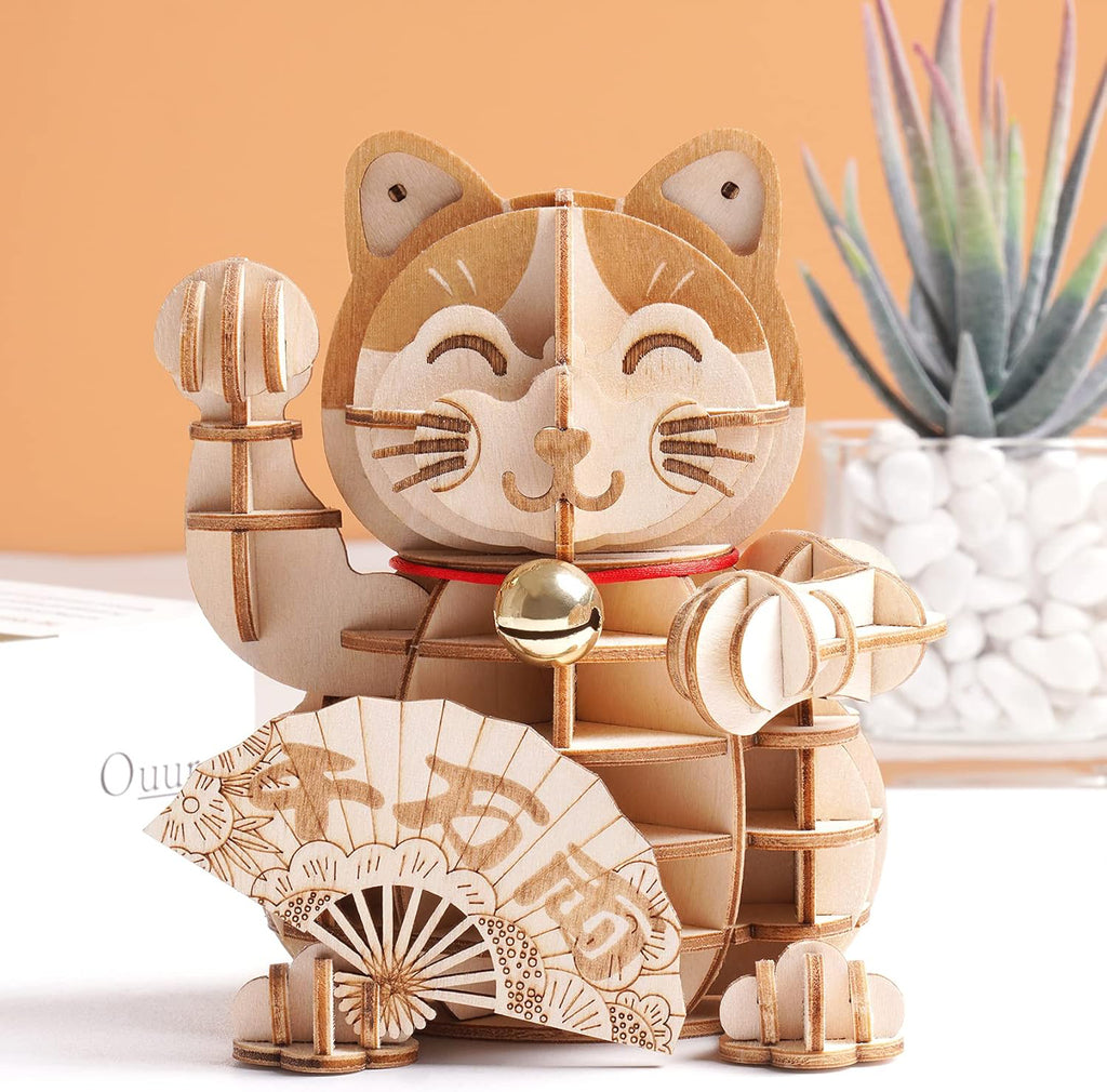Gato da Sorte | Quebra-cabeça 3D
