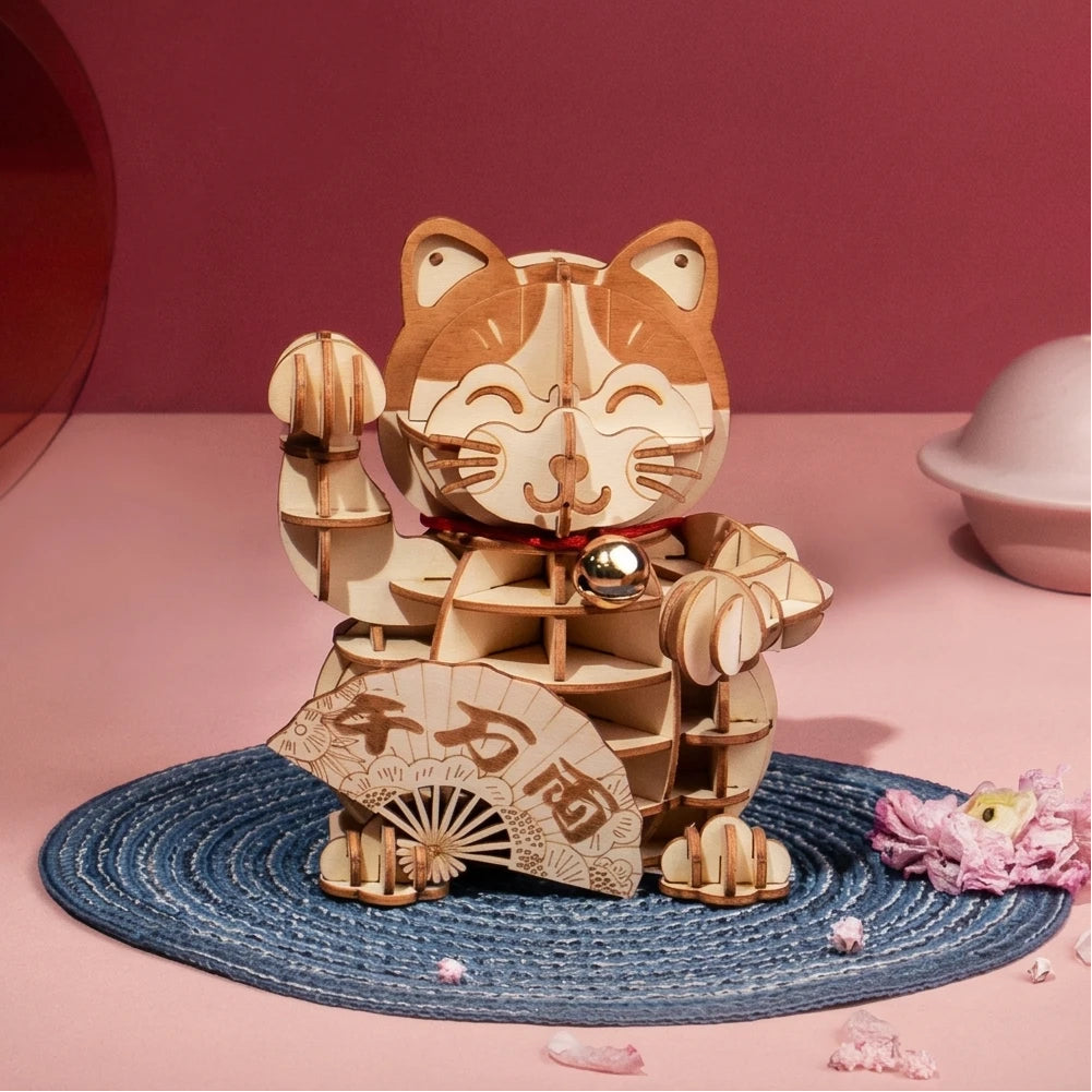 Gato da Sorte | Quebra-cabeça 3D