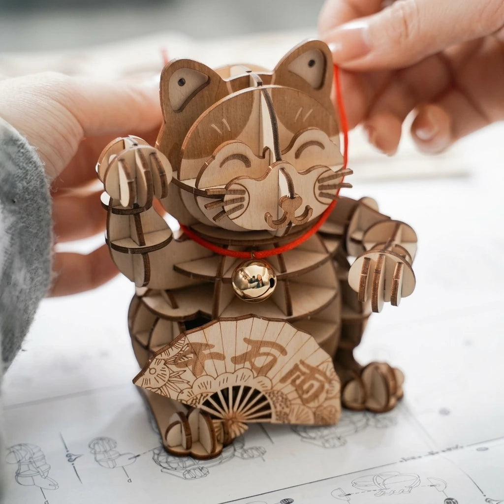 Gato da Sorte | Quebra-cabeça 3D