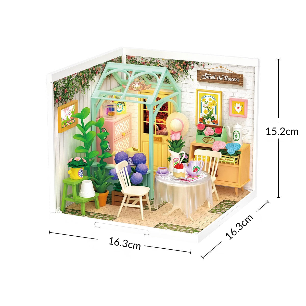 Jardim de Inverno Casa Miniatura DIY