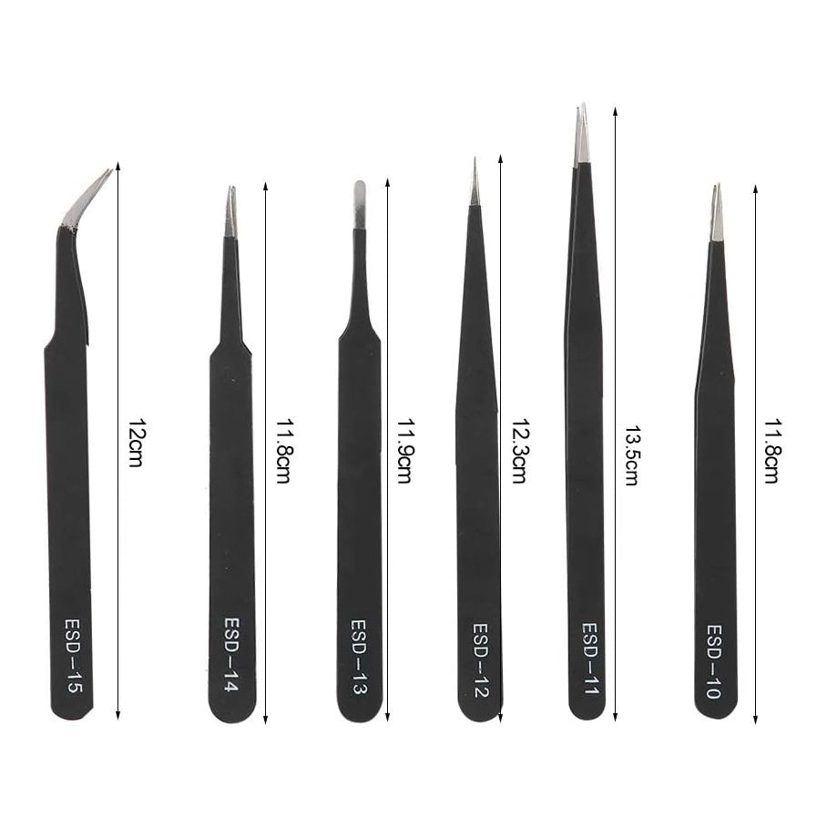 Kit 6 Pinças de Precisão