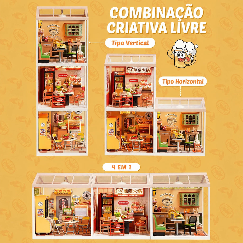 Lanchonete Noturna | Casa Miniatura DIY