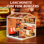 Lanchonete Yum Yum Burgers | Casa Miniatura DIY