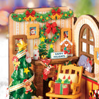 Natal Encantado - Lareira Natalina Casa Miniatura DIY