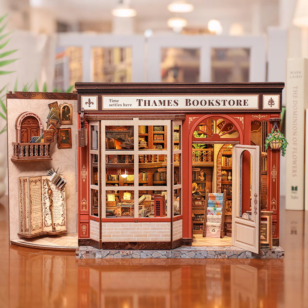 Livraria Britânica Casa Miniatura DIY