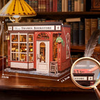 Livraria Britânica Casa Miniatura DIY