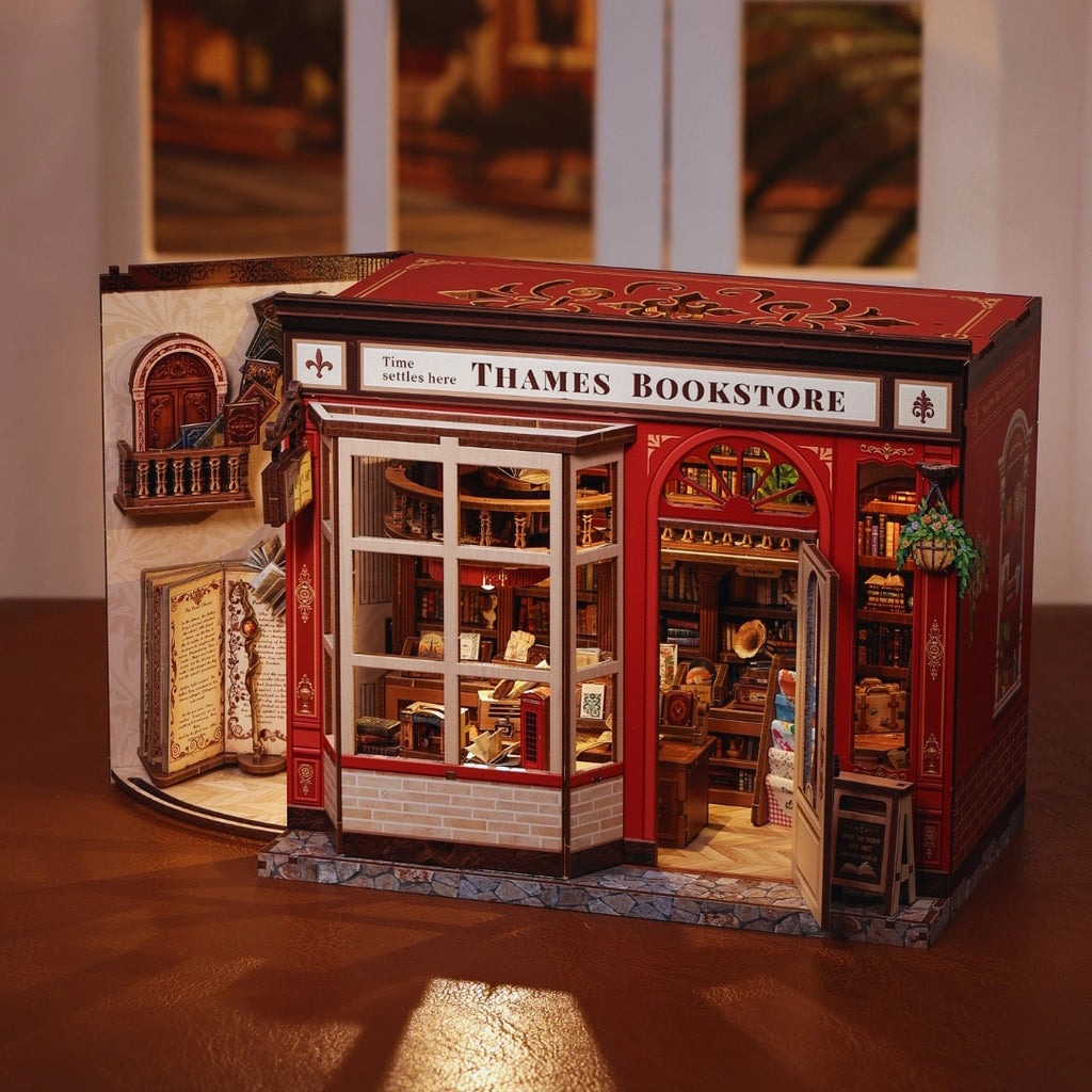 Livraria Britânica Casa Miniatura DIY