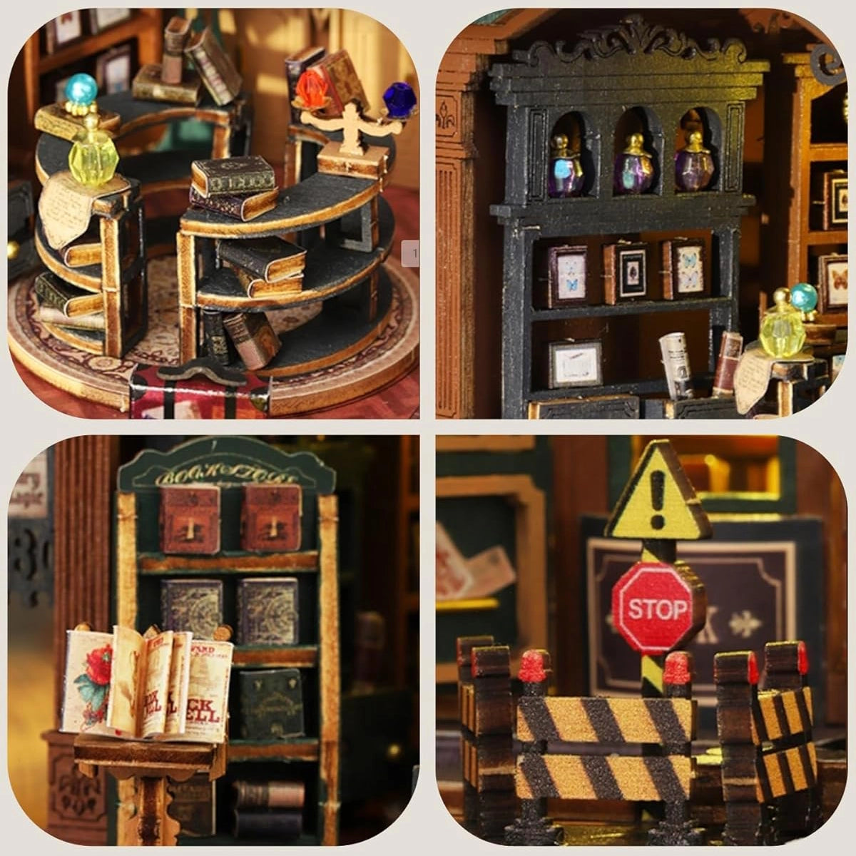 Livraria Crepúsculo Casa Miniatura DIY