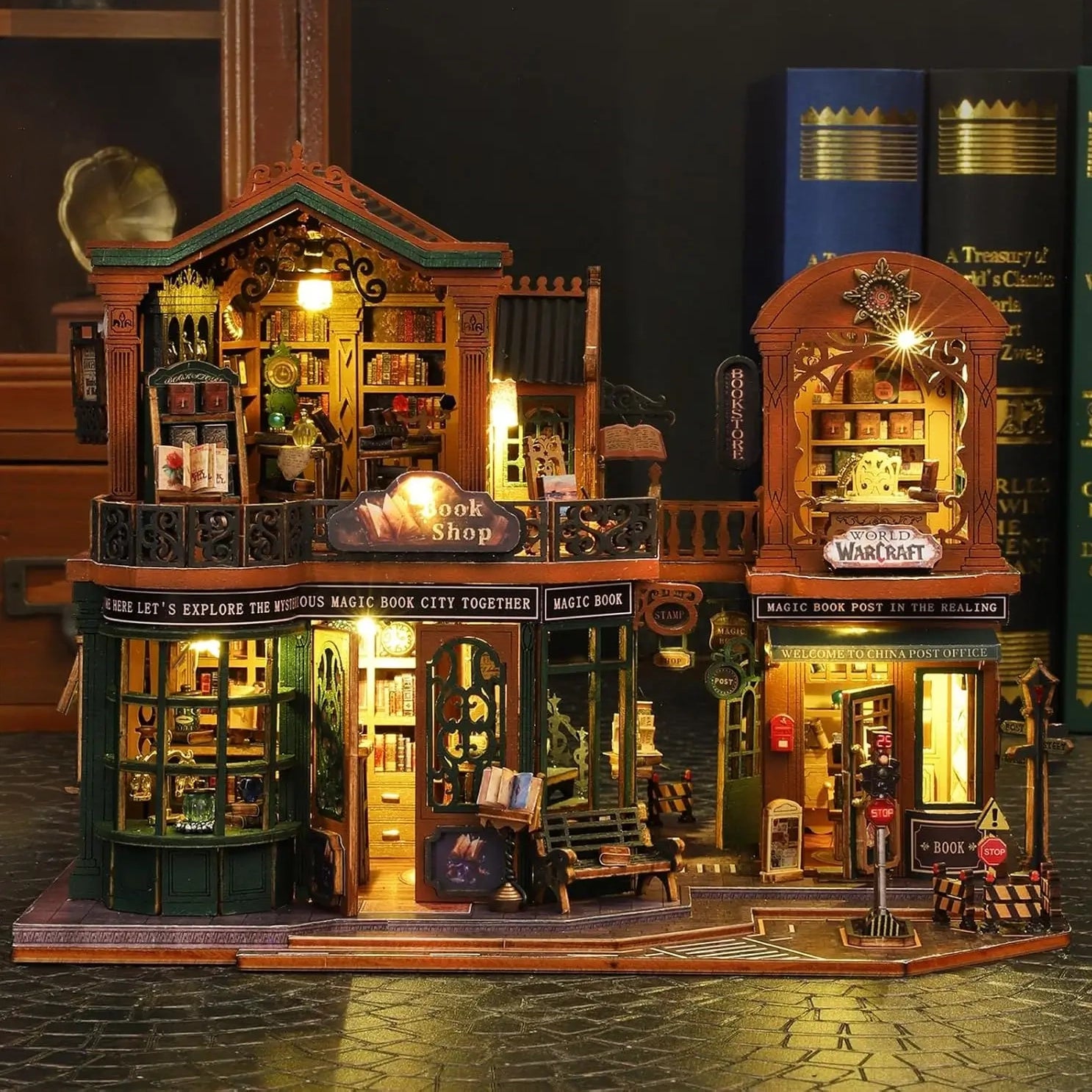 Livraria Crepúsculo Casa Miniatura DIY