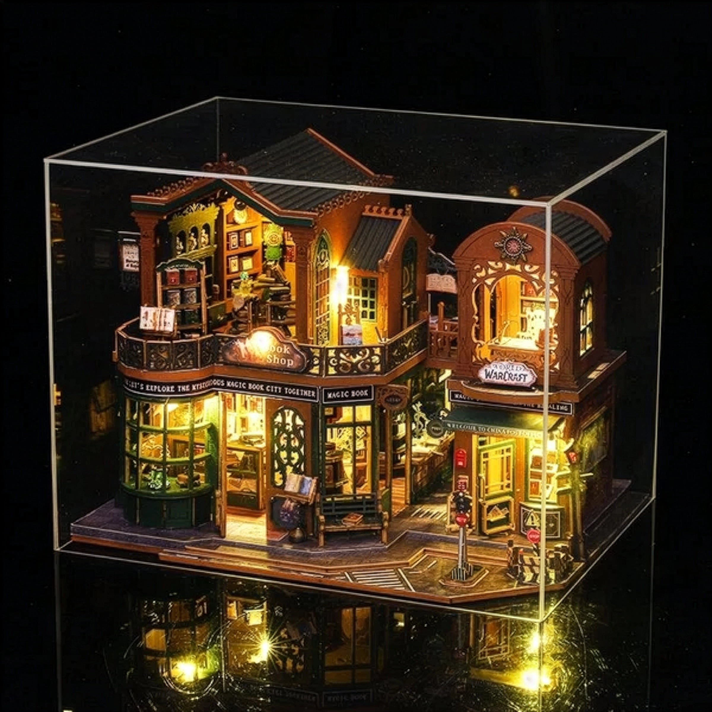 Livraria Crepúsculo Casa Miniatura DIY