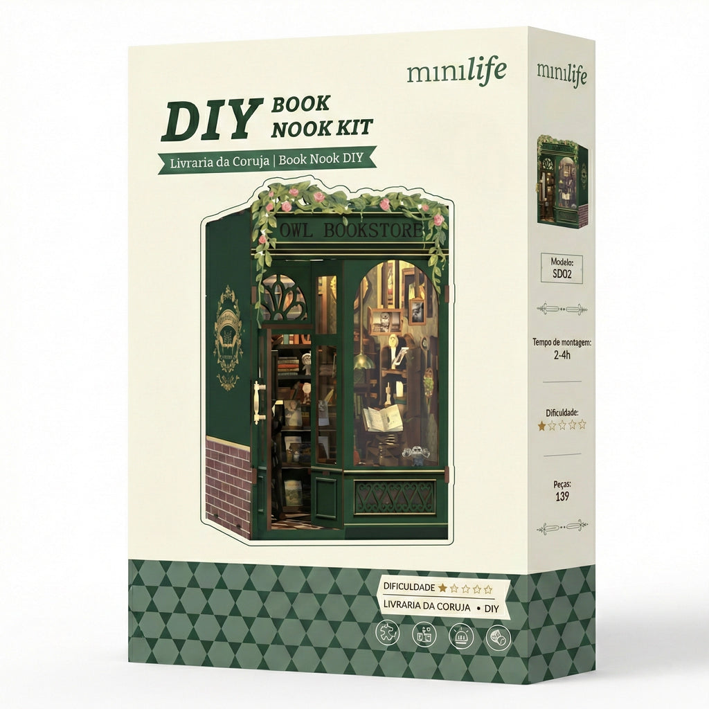 Livraria da Coruja | Book Nook DIY