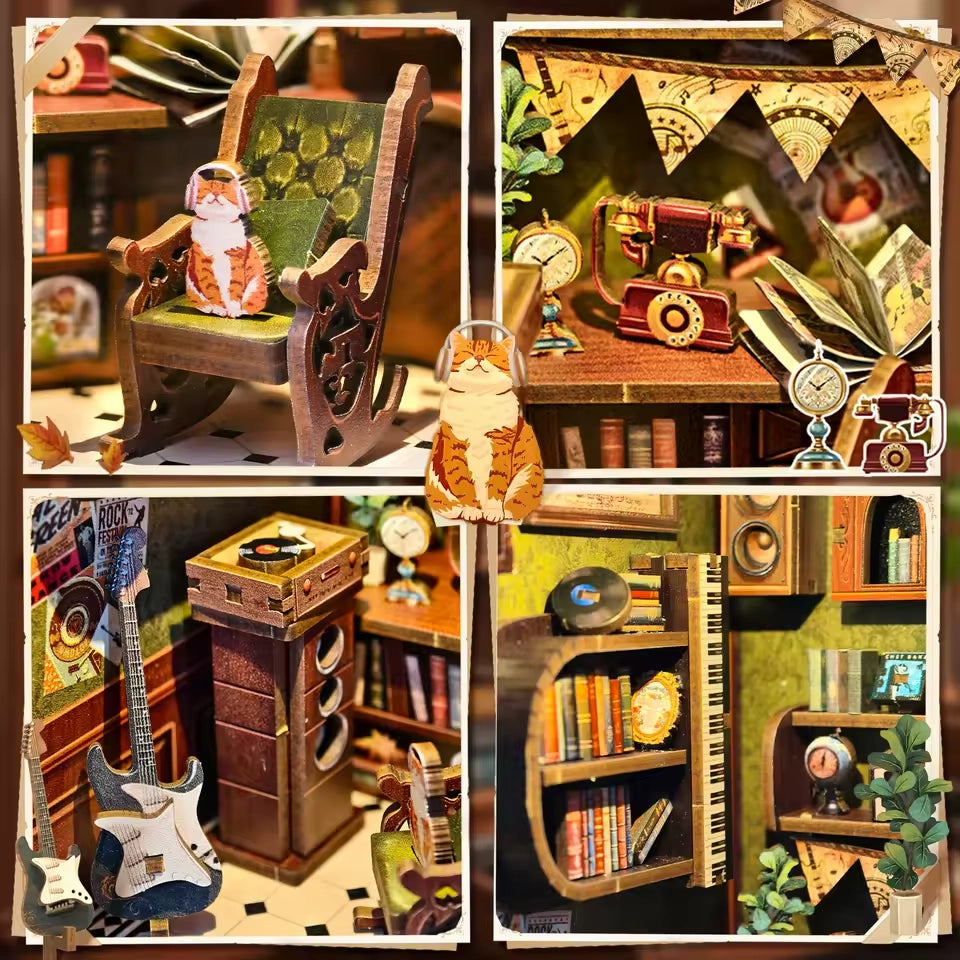 Livraria das Memórias Musicais | Book Nook DIY