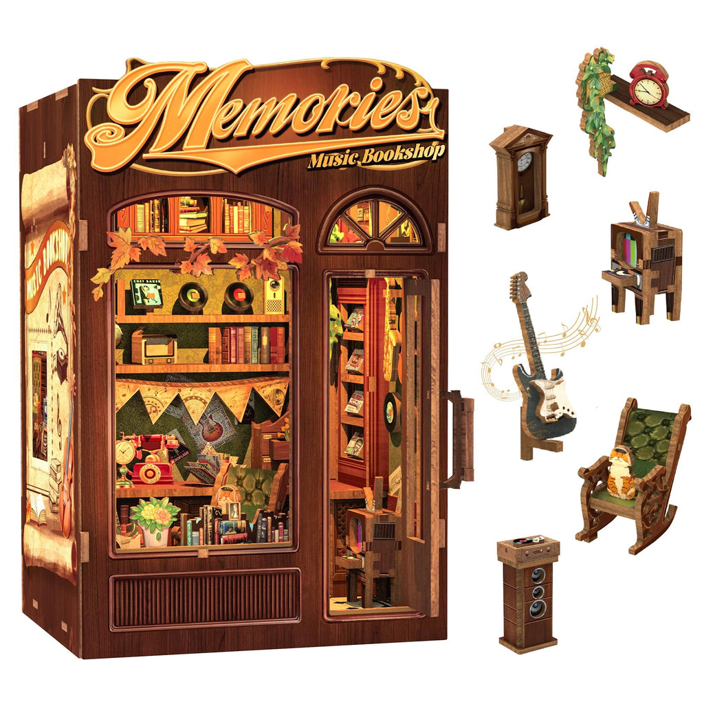 Livraria das Memórias Musicais | Book Nook DIY