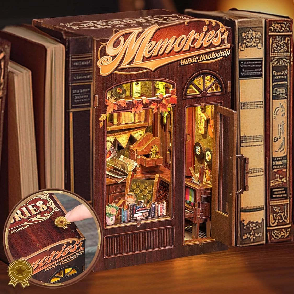 Livraria das Memórias Musicais | Book Nook DIY