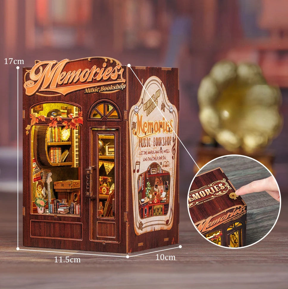 Livraria das Memórias Musicais | Book Nook DIY