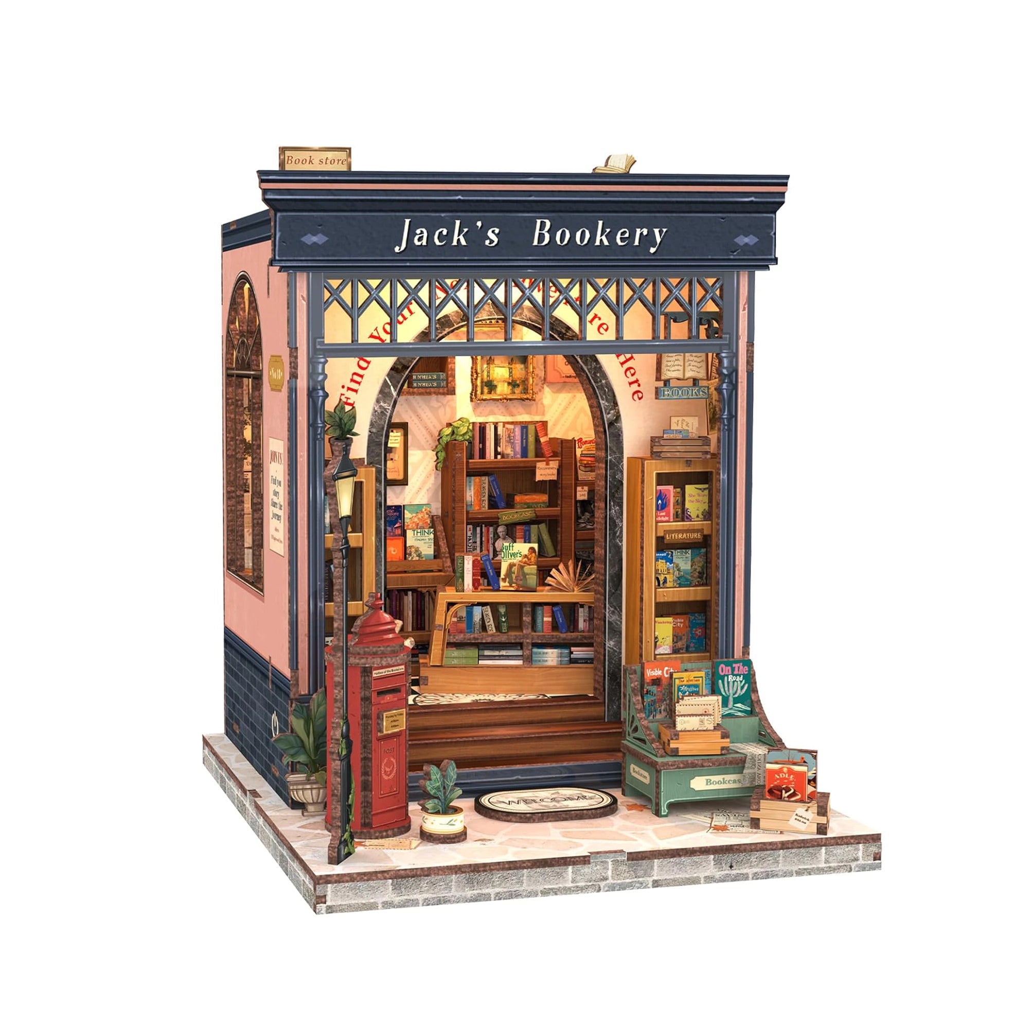 Livraria do Jack Casa Miniatura DIY