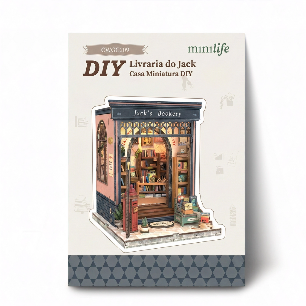 Livraria do Jack Casa Miniatura DIY