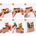 livraria encantada casa miniatura - image with text 1 imagem