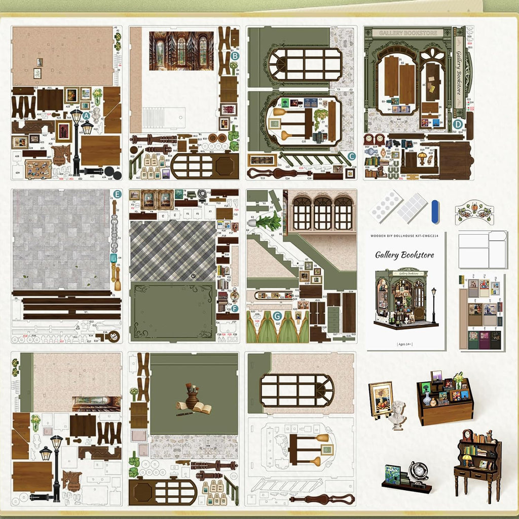 Livraria & Galeria de Arte | Casa Miniatura DIY