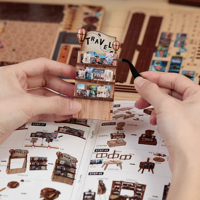 Livraria Jornadas do Viajante Casa Miniatura DIY