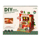 loja chocolate quente miniatura diy - imagem caixa do produto