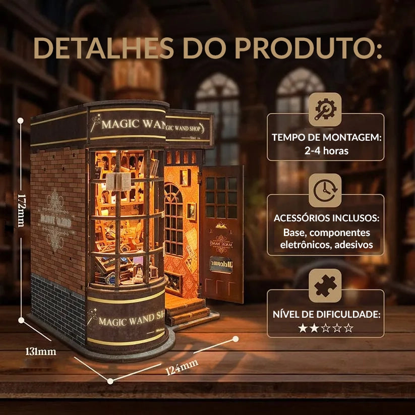 Loja das Varinhas Mágicas Book Nook DIY