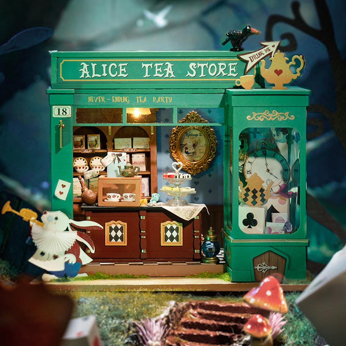 Loja de Chá da Alice | Casa Miniatura DIY