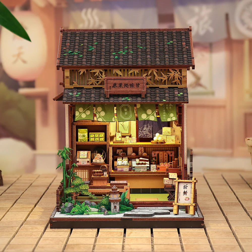 Loja de Doces Japonesa Casa Miniatura DIY