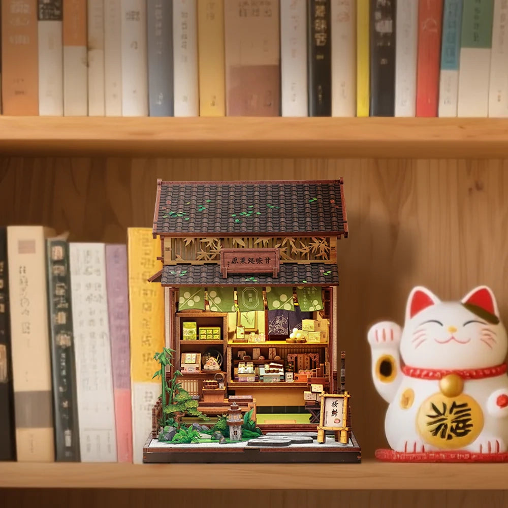 Loja de Doces Japonesa Casa Miniatura DIY