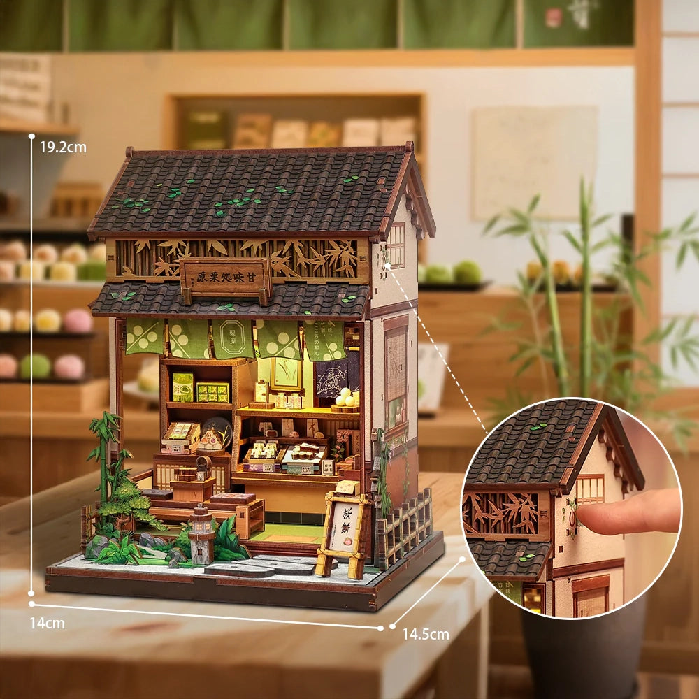 Loja de Doces Japonesa Casa Miniatura DIY