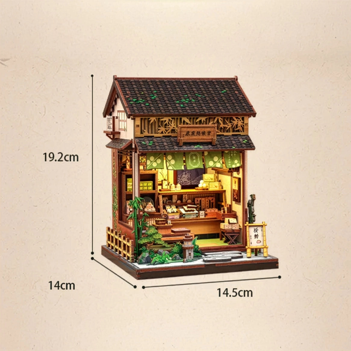 Loja de Doces Japonesa Casa Miniatura DIY